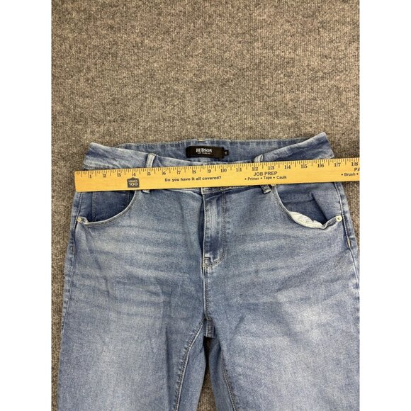 Hudson Jeans Womens 10 Light Wash Straight Leg Stretch Mid Rise Flap Pockets - Picture 3 of 8